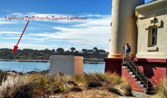 Lighthouse B&B from the Bandon Lighthouse