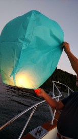 6. sky lantern ready to launch