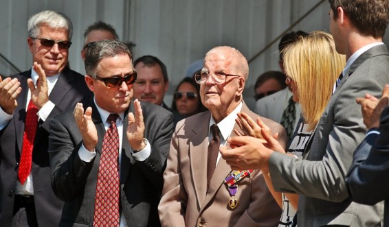 Ted Weller-93 year-old-veteran from WWII cruiser USS Portland (Maine)