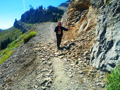 Aug 29 - down rocky terrain