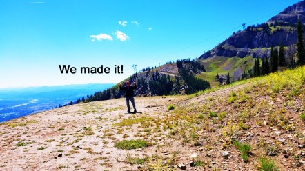 Aug 29 - down to top of the gondola ascent